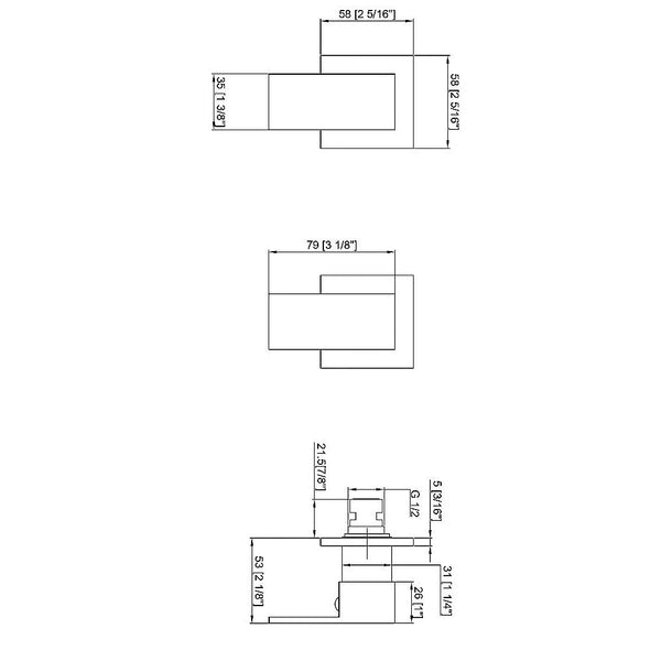 Della Francesca Bathroom Shower Hot And Cold Square Mixer In Black Shower Taps & Thermostats