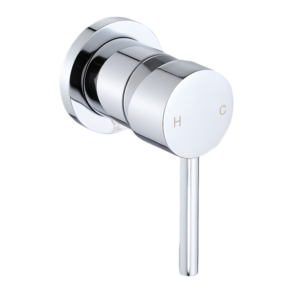 Della Francesca Single Round Shower Bath Mixer Tap Bathroom Shower Taps & Thermostats