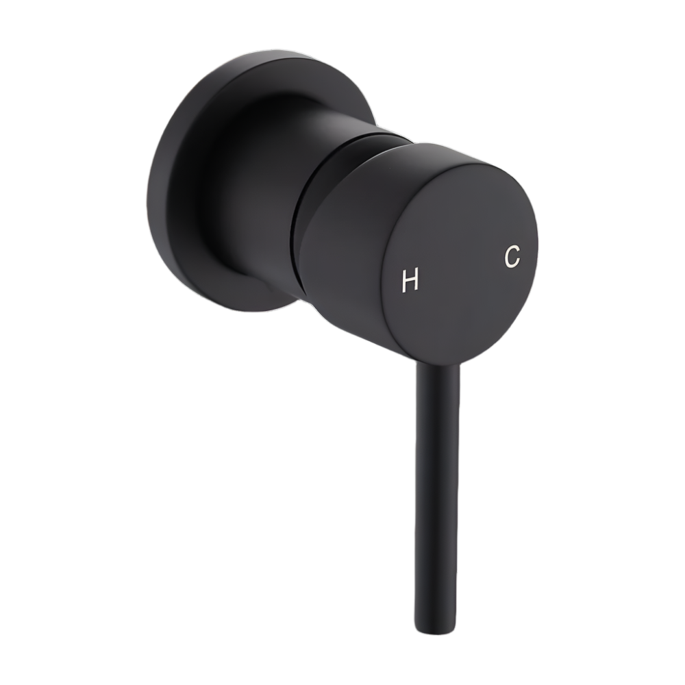 Della Francesca Single Round Shower Bath Mixer Tap Bathroom Watermark Shower Taps & Thermostats