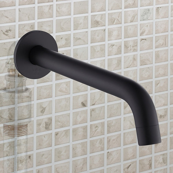 Della Francesca 220Mm Bath Spout In Matte Black Finish Bath Taps
