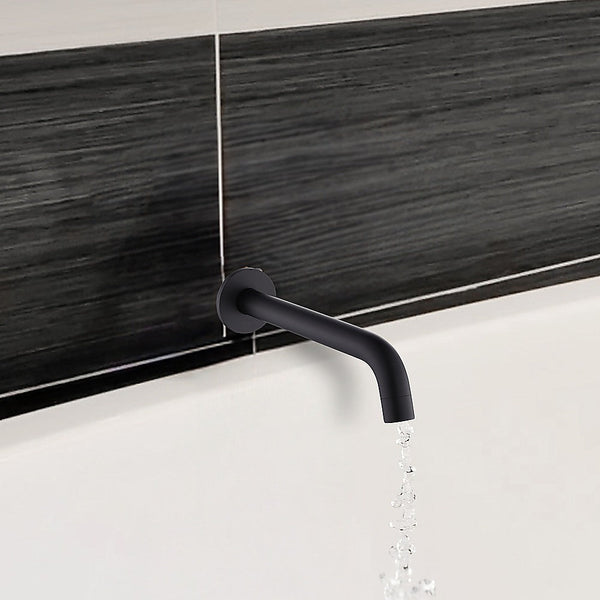 Della Francesca 220Mm Bath Spout In Matte Black Finish Bath Taps