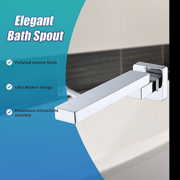 Della Francesca Bath In Wall Swivel Spout Polished Chrome Finish Shower Taps & Thermostats