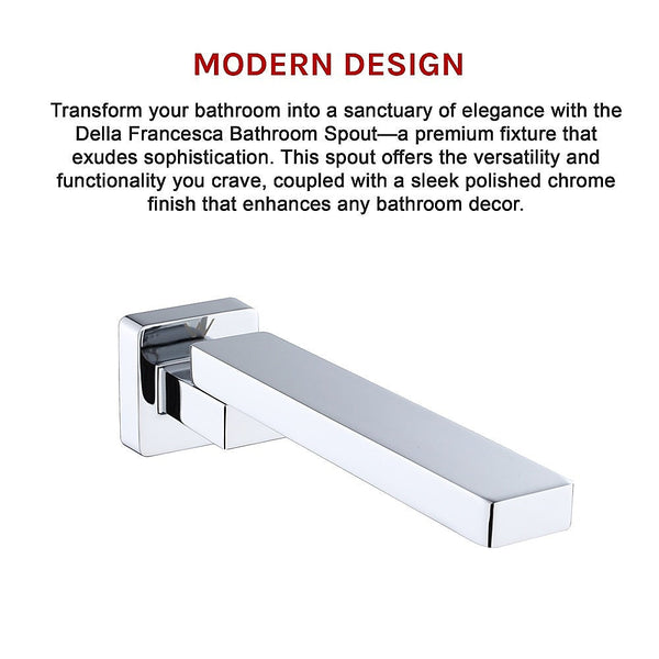 Della Francesca Bath In Wall Swivel Spout Polished Chrome Finish Shower Taps & Thermostats