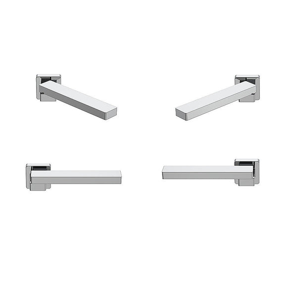 Della Francesca Bath In Wall Swivel Spout Polished Chrome Finish Shower Taps & Thermostats