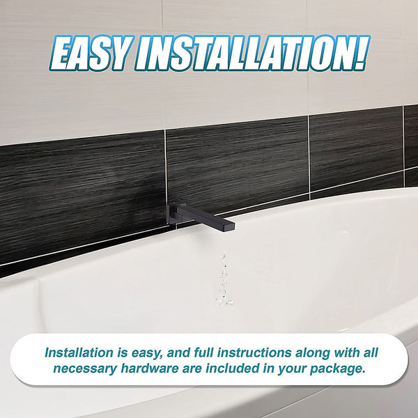 Della Francesca Bath In Wall Swivel Spout Matte Black Shower Taps & Thermostats