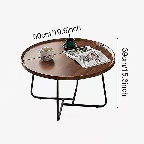 Randy & Travis Machinery Side Table For Living Room Round Coffee Side Tables