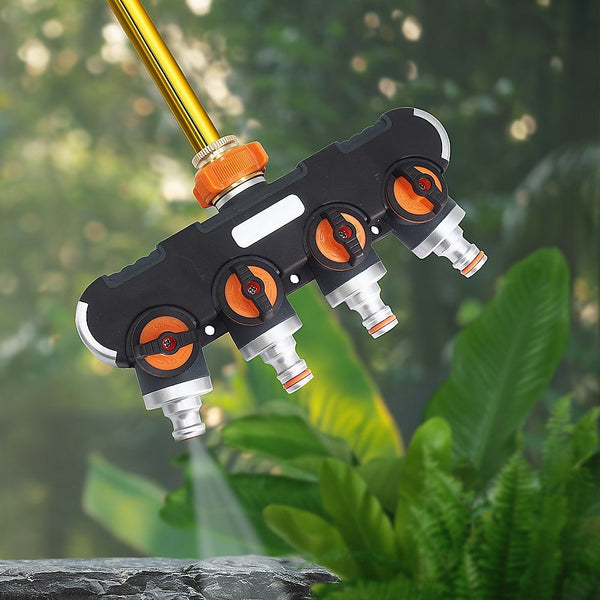 Randy & Travis Machinery 4 Way Water Distributor Garden Irrigation Connectors Valves & Accessories