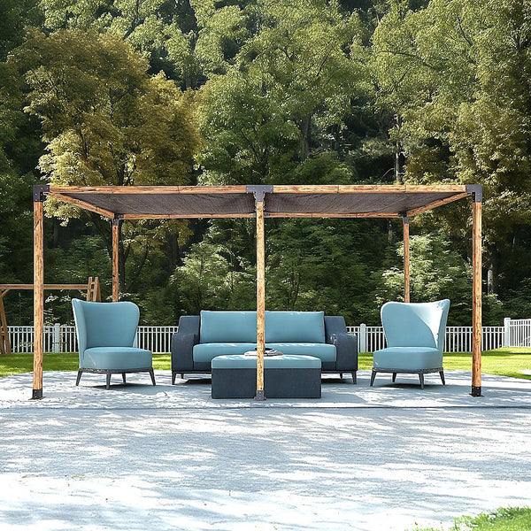 Randy & Travis Machinery Roof Pergola Gazebo Shed Matte Black Steel Brackets And Screen Diy Kits Gazebos & Pergolas