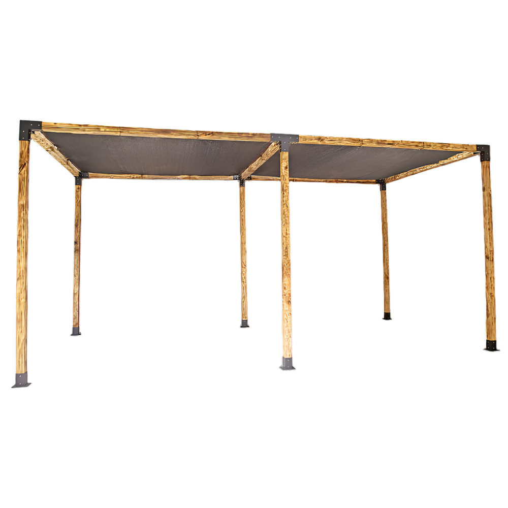 Randy & Travis Machinery Roof Pergola Gazebo Shed Matte Black Steel Brackets And Screen Diy Kits Gazebos & Pergolas