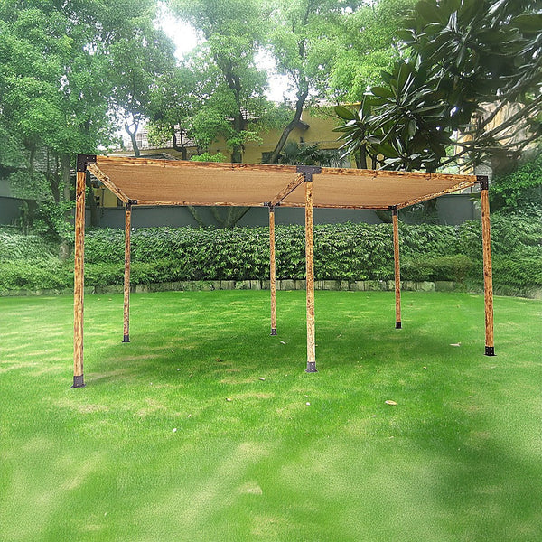Randy & Travis Machinery Roof Pergola Gazebo Shed Matte Black Steel Brackets And Coffee Screen Diy Kits Gazebos & Pergolas