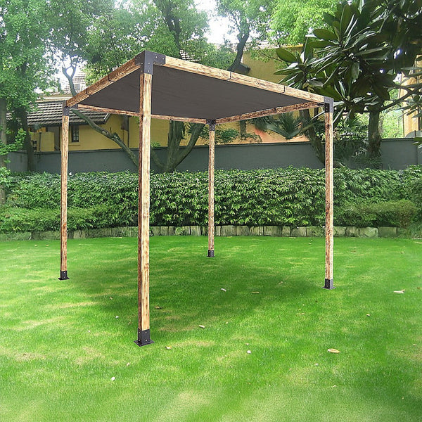 Randy & Travis Machinery Roof Pergola Gazebo Shed Matte Black Steel Brackets And Screen Diy Kits Gazebos & Pergolas
