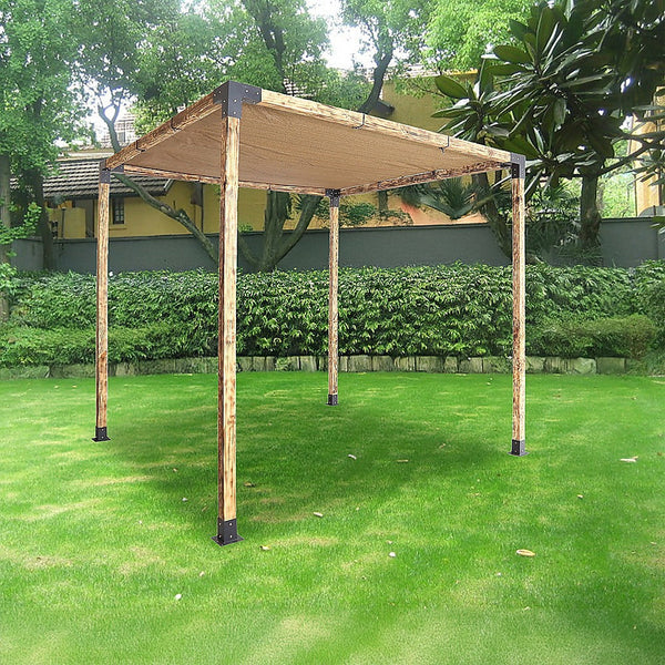 Randy & Travis Machinery Roof Pergola Gazebo Shed Matte Black Steel Brackets And Coffee Screen Diy Kits Gazebos & Pergolas