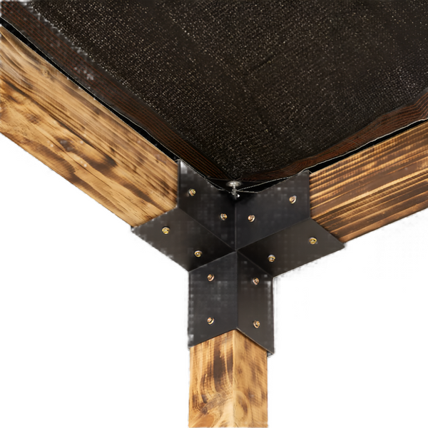 Randy & Travis Machinery Roof Pergola Gazebo Shed Matte Black Steel Brackets And Screen Diy Kits Gazebos & Pergolas