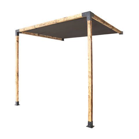 Randy & Travis Machinery Roof Pergola Gazebo Shed Matte Black Steel Brackets And Screen Diy Kits Gazebos & Pergolas