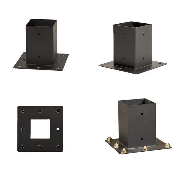 Randy & Travis Machinery Roof Pergola Gazebo Shed Matte Black Steel Brackets And Screen Diy Kits Gazebos & Pergolas