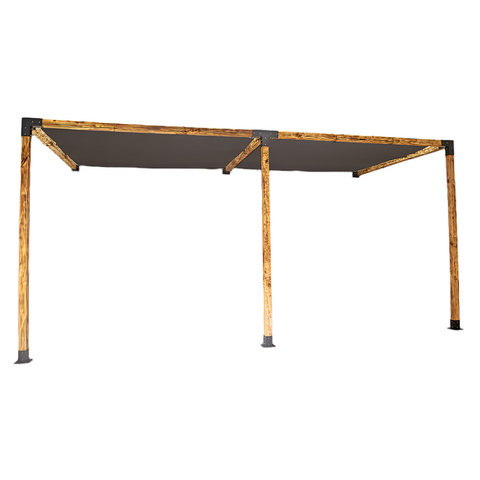 Randy & Travis Machinery Roof Pergola Gazebo Shed Matte Black Steel Brackets And Screens Diy Kits Gazebos & Pergolas