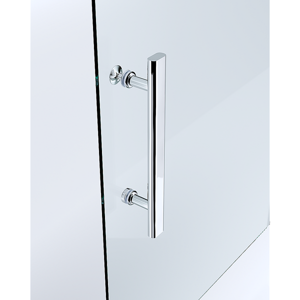 40Mm Contemporary Corner Sliding Chrome Shower Screen 86X80cm Shower Doors