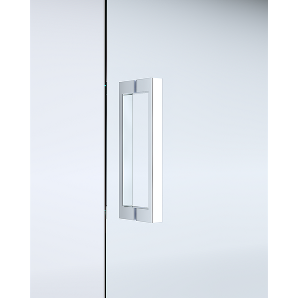Della Francesca 40Mm Contemporary Corner Sliding Chrome Shower Screen 120X80cm Shower Doors