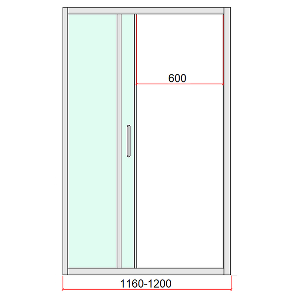 Della Francesca 40Mm Contemporary Corner Sliding Chrome Shower Screen 120X80cm Shower Doors