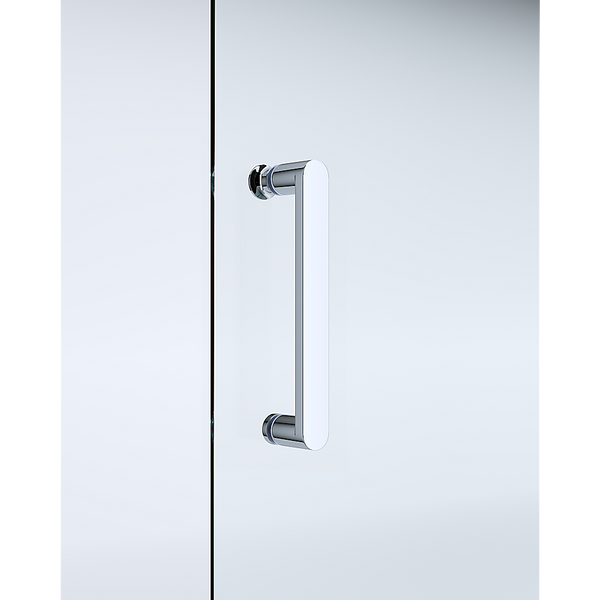 40Mm Adjustable Contemporary Corner Sliding Chrome Shower Screen 86X92cm Shower Doors