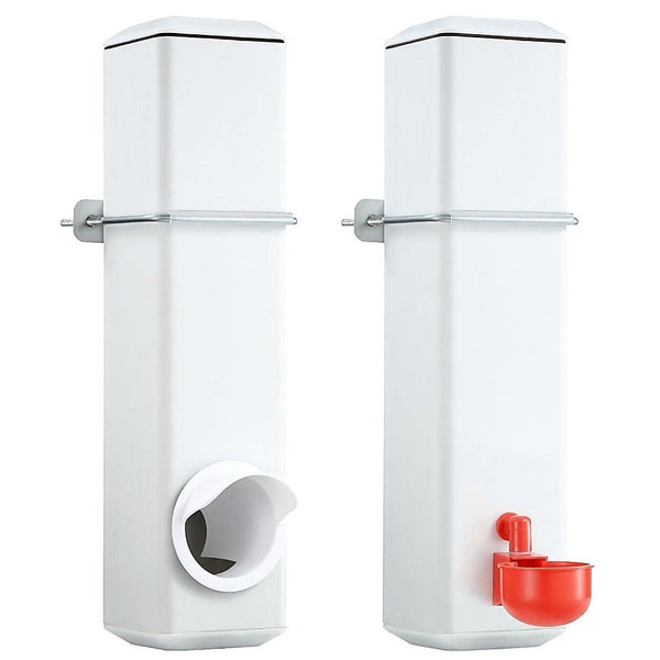 Randy & Travis Machinery Chicken Bird Feeder Water Dispenser Automatic Waterer Poultry Food Drinker 4L Feeders