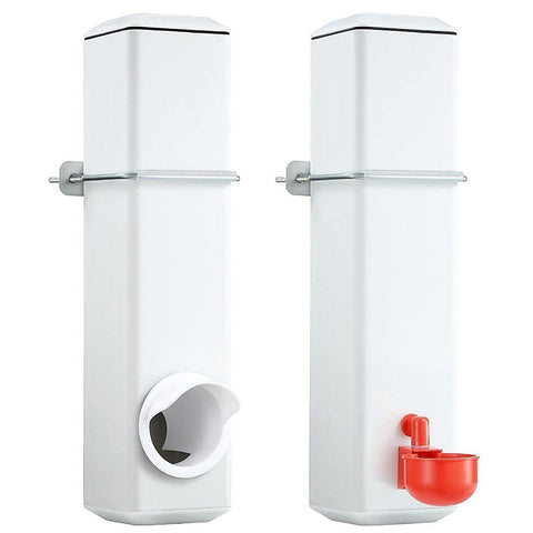 Randy & Travis Machinery Chicken Bird Feeder Water Dispenser Automatic Waterer Poultry Food Drinker 4L Feeders