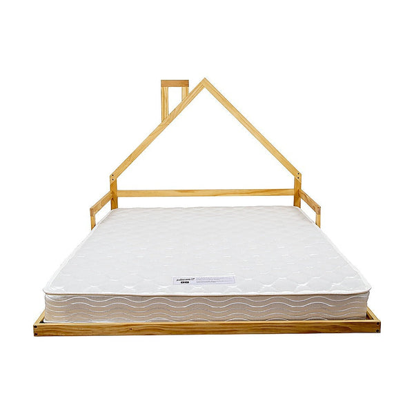 Pine Wood Floor Bed House Frame For Kids And Toddlers Single Bed Frames