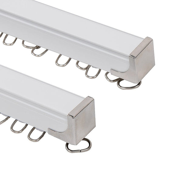 Randy & Travis Machinery 1.5M Double Curtain Tracks Aluminium Rail Brackets For Both And Sheer With Ceiling Wall Accessories Curtain Poles & Accessori