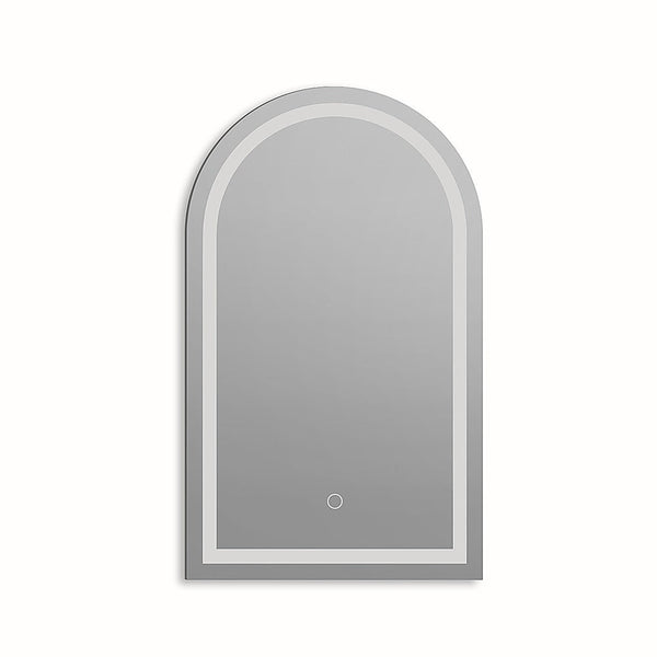 Della Francesca Arched Led Wall Mirror Bathroom Makeup Anti Fog 600Mm X 1000Mm Mirrors