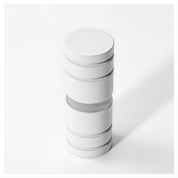 Della Francesca 110Cm Wall To Frameless Shower Screen With White Channel And Ss Hinges Round Knob Handle Shower Enclosures