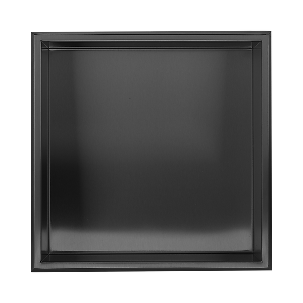 336 X 101Mm Shower Niche Single Shelf Organizer No Tile Needed In Black Shower Shelves & Organisers