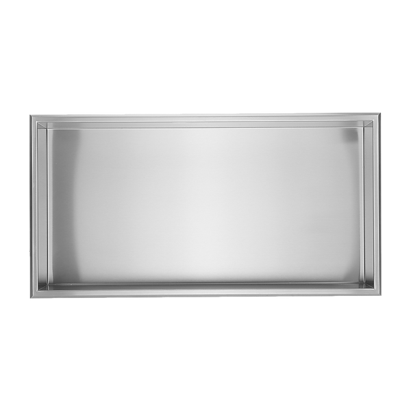 641 X 336 101Mm Shower Niche Single Shelf Organiser No Tile Needed In Stainless Steel Shower Shelves & Organisers