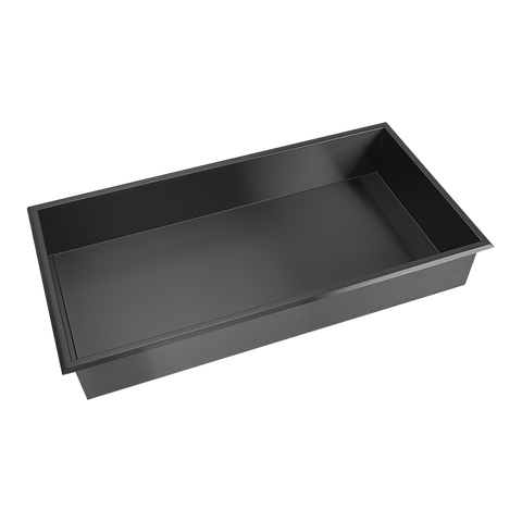 641 X 336 101Mm Shower Niche Single Shelf Organiser No Tile Needed In Black Shower Shelves & Organisers