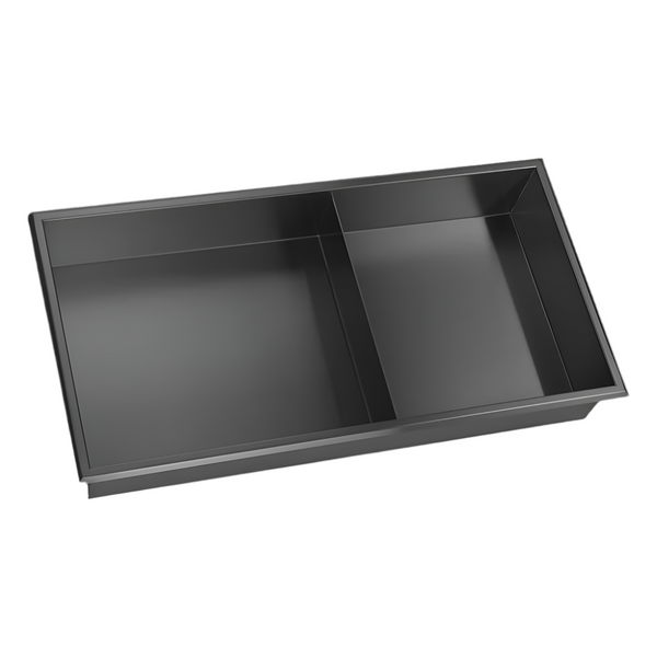 641 X 336 101Mm Shower Niche Double Shelf Organizer No Tile Needed In Black Shower Shelves & Organisers