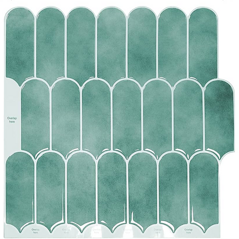 5Pcs 3D Self Adhesive Wall Stickers Waterproof Kitchen Bathroom High Temp Diy Wallpaper Rolls & Sheets