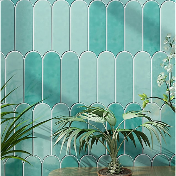 5Pcs 3D Self Adhesive Wall Stickers Waterproof Kitchen Bathroom High Temp Diy Wallpaper Rolls & Sheets