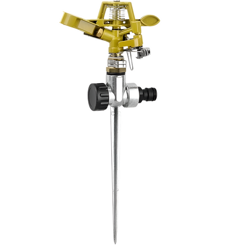 Randy & Travis Machinery Easy To Install Irrigation Sprinkler 360 Degree Rotating Gun Zinc Alloy Rocker Lawn Sprinklers & Sprinkler Heads