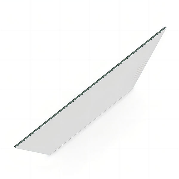 70Cm Reeded Single Shower Glass Screen With White Wall F Brackets Shower Doors