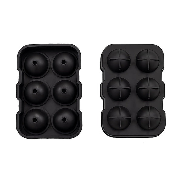 2X Ice Cube Tray Ball Mould Silicone For Whisky tails Ice Cubes Trays & Moulds
