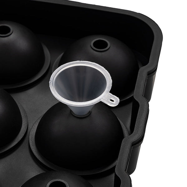 2X Ice Cube Tray Ball Mould Silicone For Whisky tails Ice Cubes Trays & Moulds