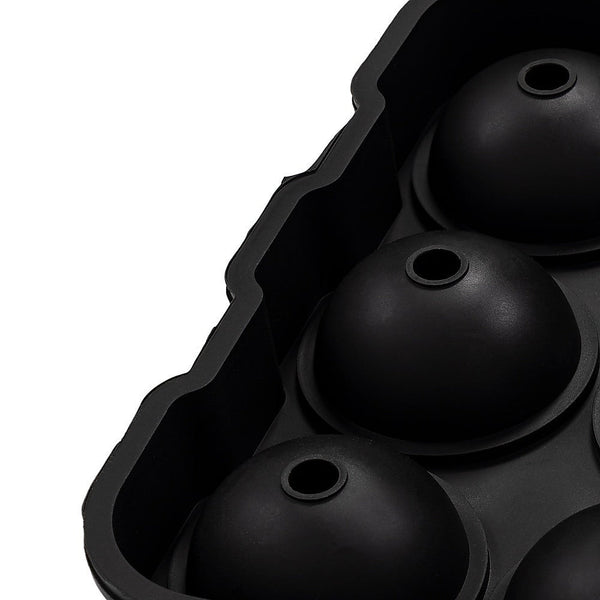 2X Ice Cube Tray Ball Mould Silicone For Whisky tails Ice Cubes Trays & Moulds