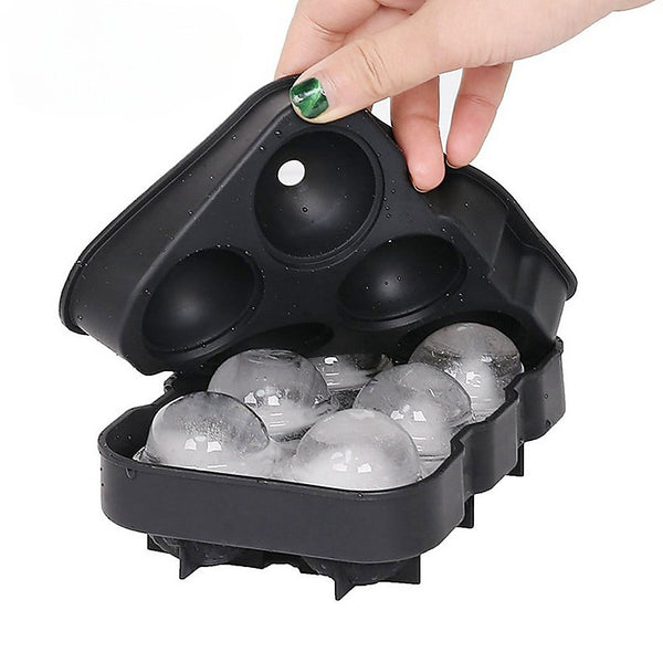 2X Ice Cube Tray Ball Mould Silicone For Whisky tails Ice Cubes Trays & Moulds