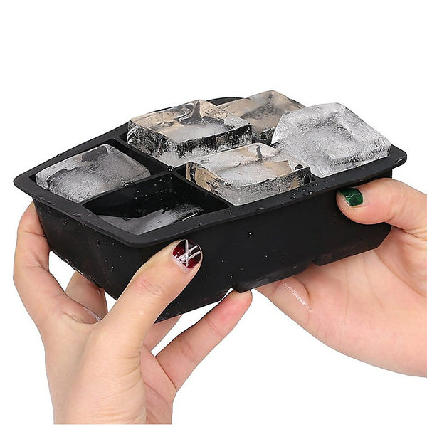 2X Ice Cube Tray Ball Mould Silicone For Whisky tails Ice Cubes Trays & Moulds