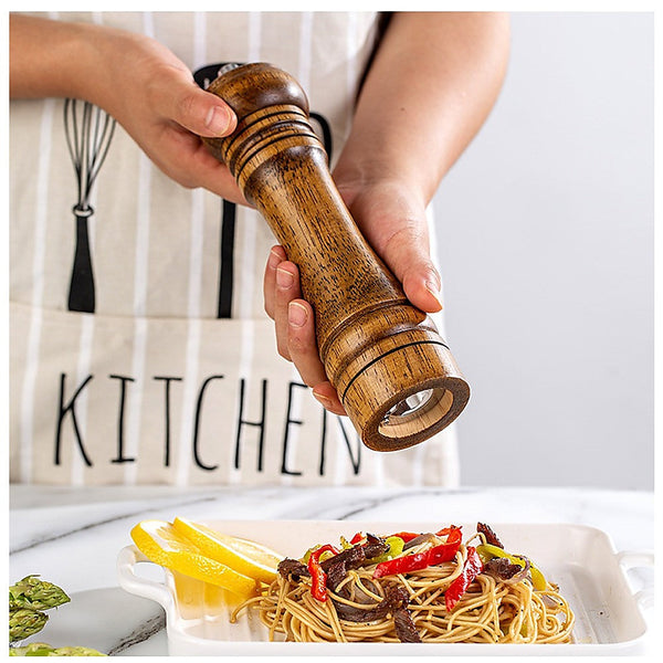 8" Salt And Pepper Grinder Manual Ceramic Core Salt & Pepper