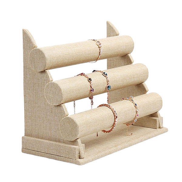 3 Tier Triple Bar Jewellery Display Rack Storage & Display