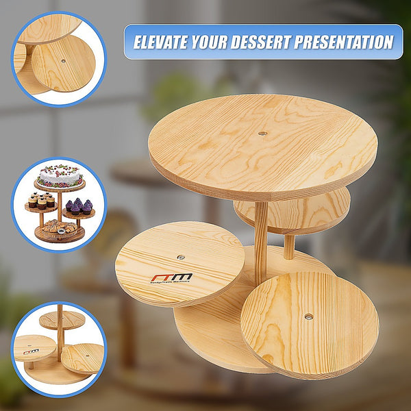 4 Tier Round Dessert Stand Tower Cake Cupcake Display Other Baking Accessories