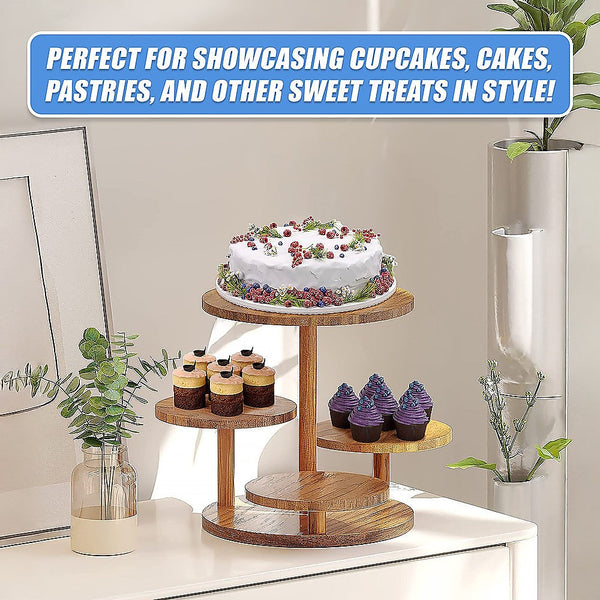 4 Tier Round Dessert Stand Tower Cake Cupcake Display Other Baking Accessories