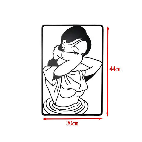 3Pc Modern Metal Decor Abstract Minimalist Decoration Wall Art