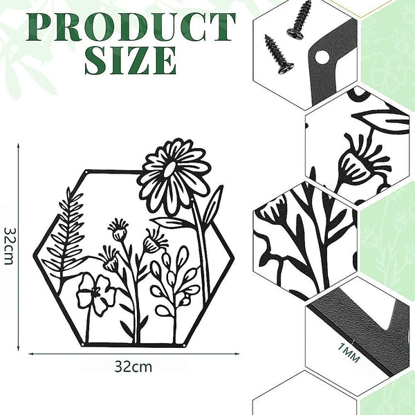 3Pc Metal Art Wall Decor Wall Art