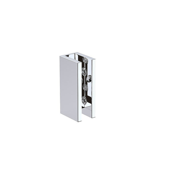Della Francesca 1 Sets Of 90X210cm Single Shower Glass Screen With Chrome U Brackets & Round Pole Shower Enclosures